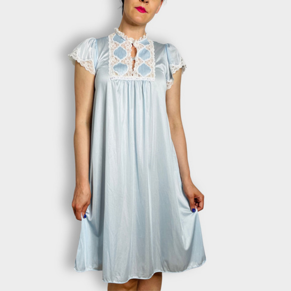 80s Komar Light Blue Nightie